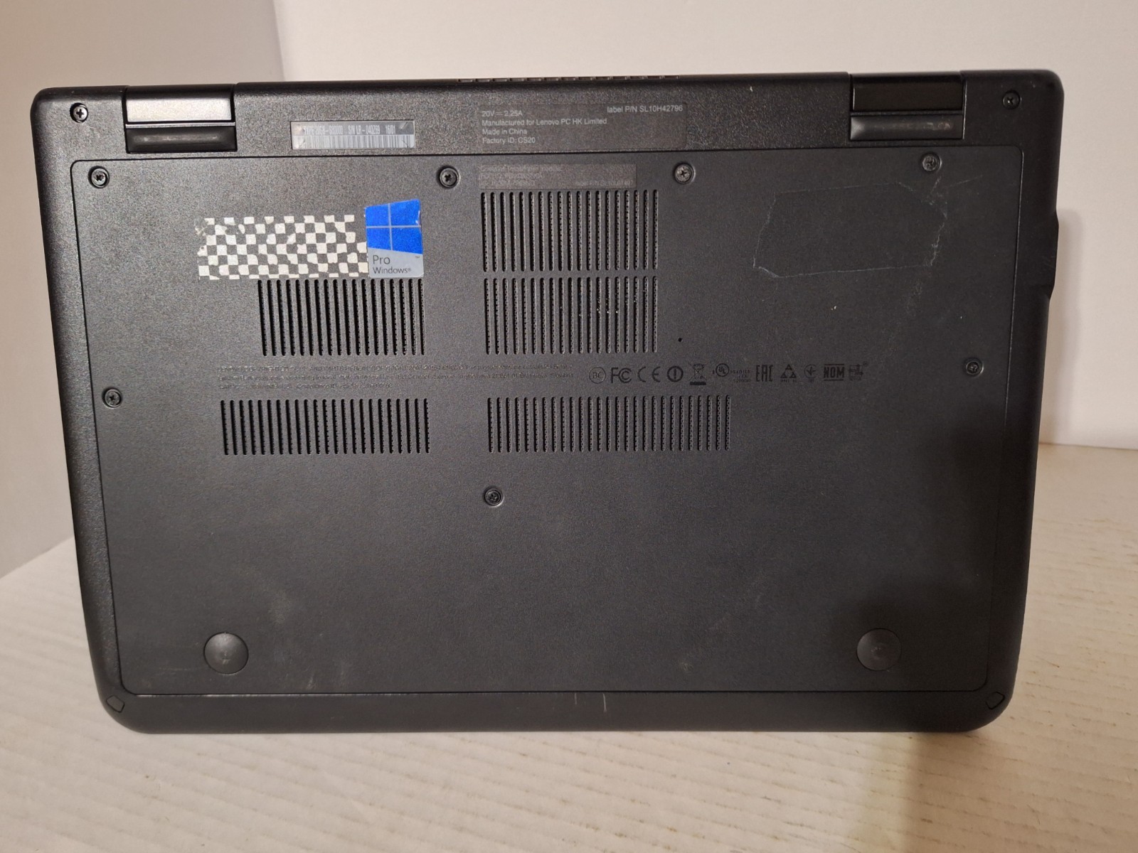 Lenovo ThinkPad 11e intel N3160 4GB 120GB SSD Windows 10 Pro Ed