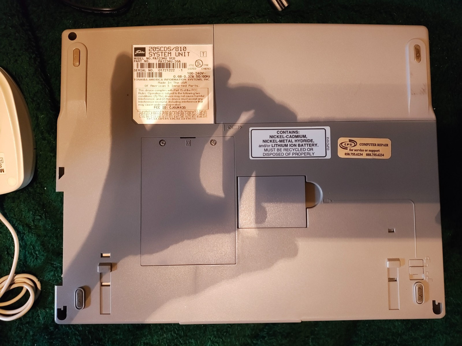 Toshiba Satellite 205CDS Pentium 100/16mb/4gb/6xcdrom/win95