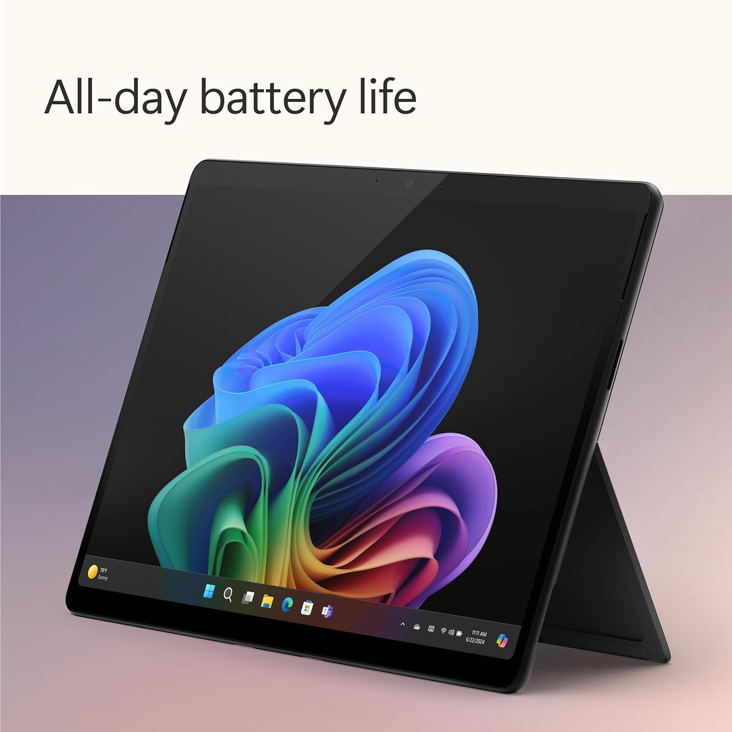 Surface Pro 2-In-1 Laptop/Tablet (2024), Windows 11 Copilot+ PC, 13″ Touchscreen