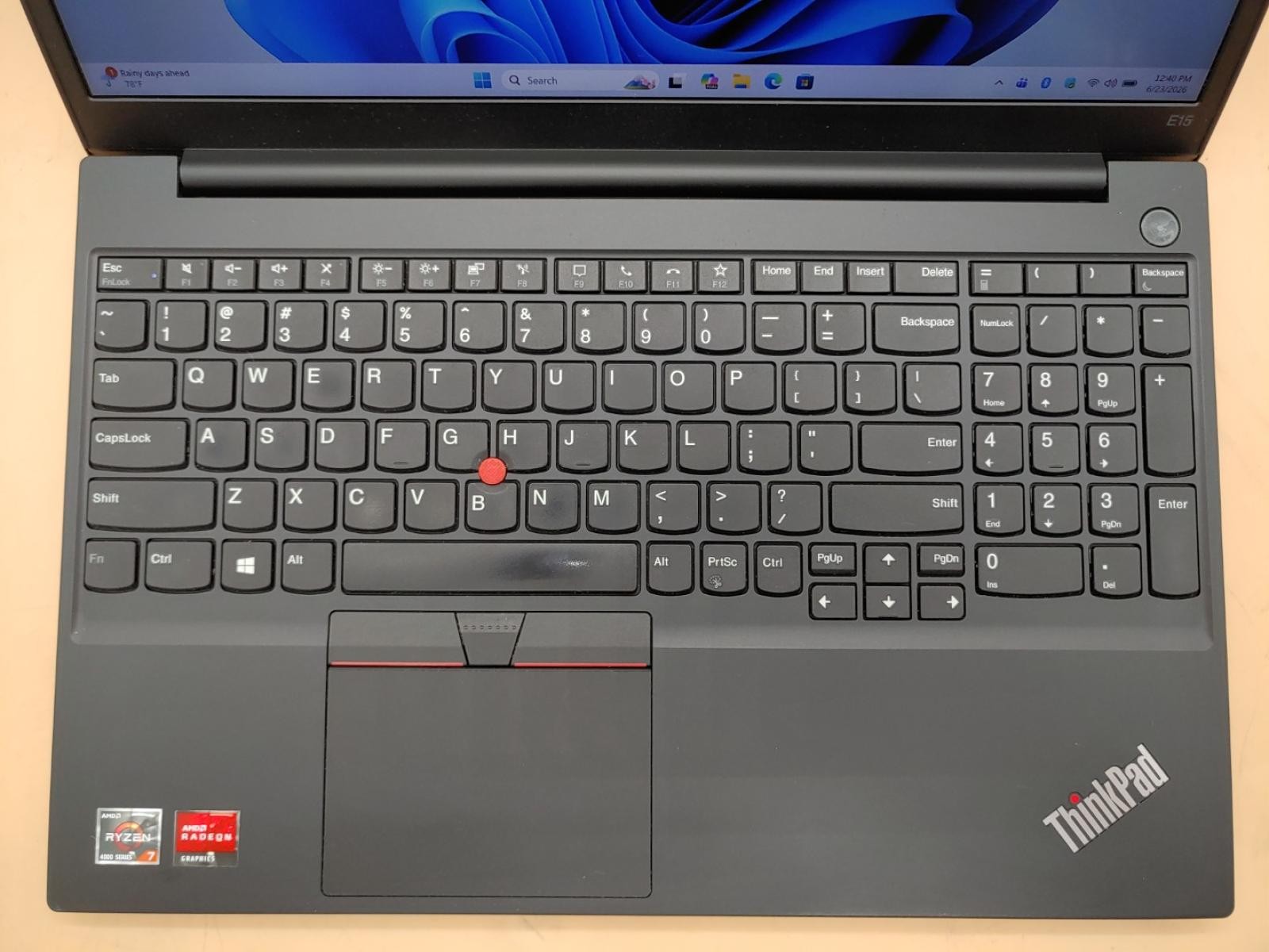Lenovo ThinkPad E15 Gen 2 15.6″ AMD Ryzen 7 4700U 24GB 512GB Win11Pro **NO A/C**