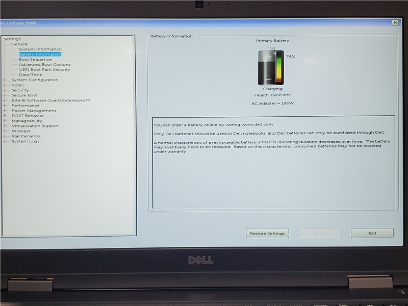 Dell Latitude 5580 Laptop i5-6300U 2.4GHz 8GB 500GB HDD Win10 COA Grade C
