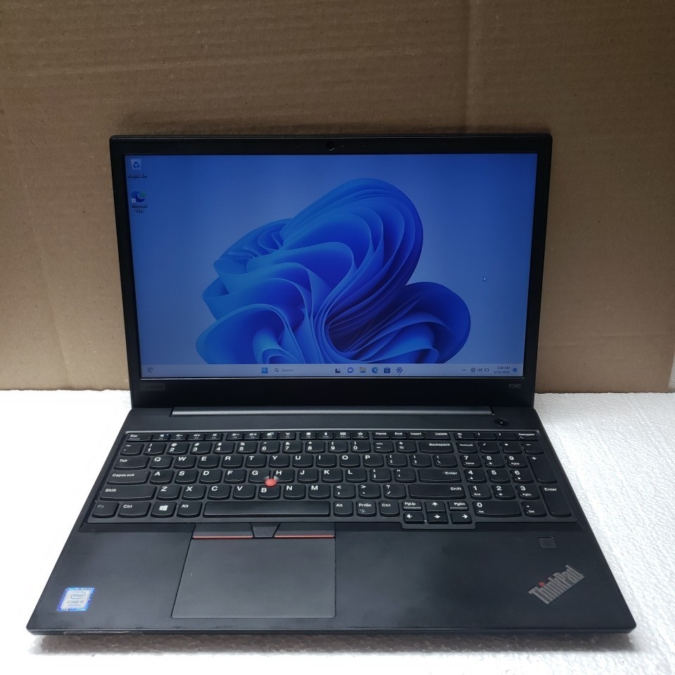 Lenovo ThinkPad E580 – 15.6″ HD, 2.5GHz i5, 8GB RAM, 256GB SSD, Windows 11