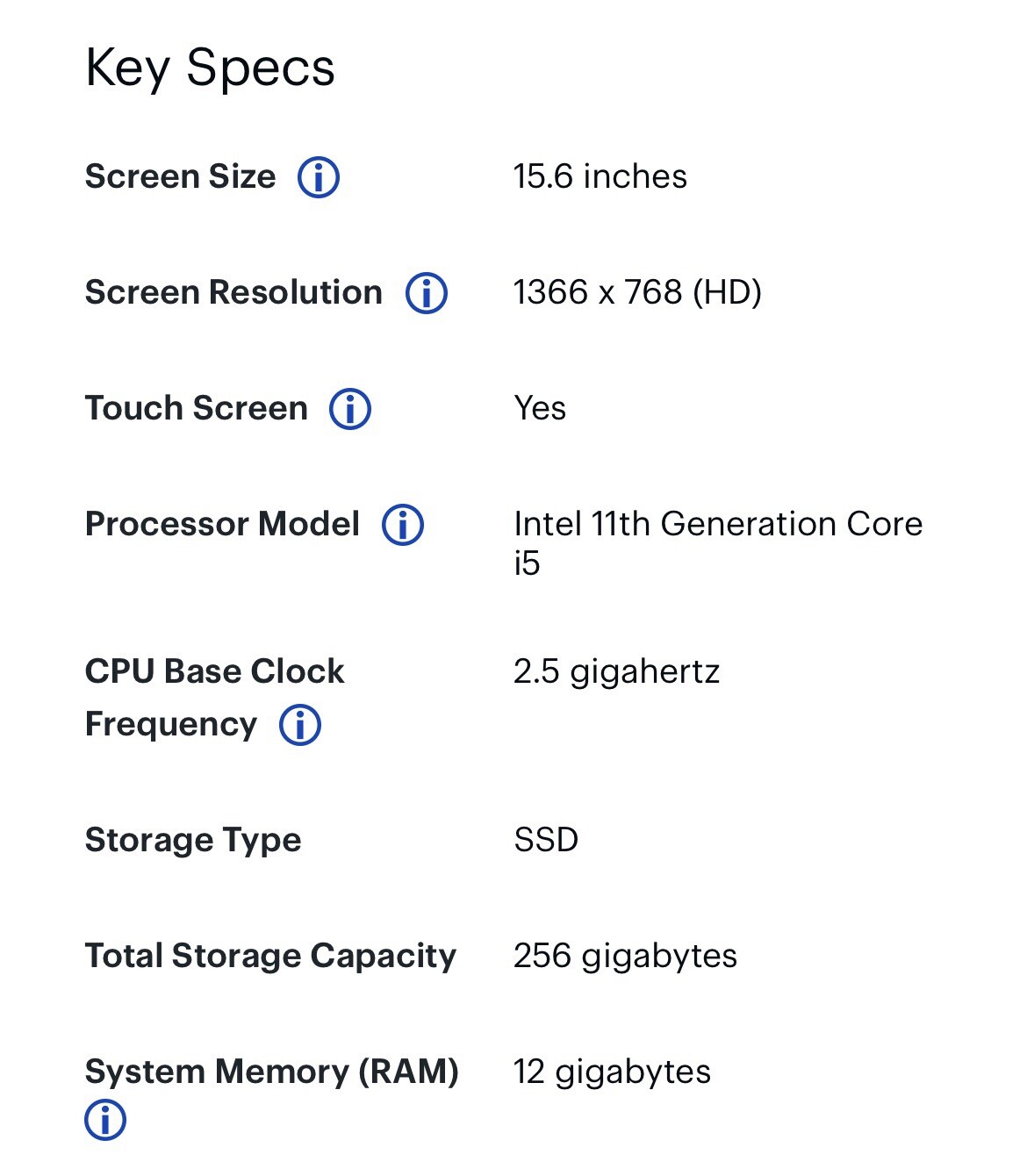 Hp Laptop 15.6” Touch Screen