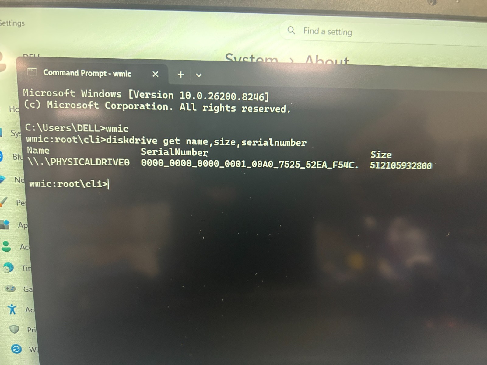 DELL 15 DC15255 G8MK9, AMD Ryzen 7 7730U, 2.00 GHz, 16 GB RAM, 512 GB NVMe