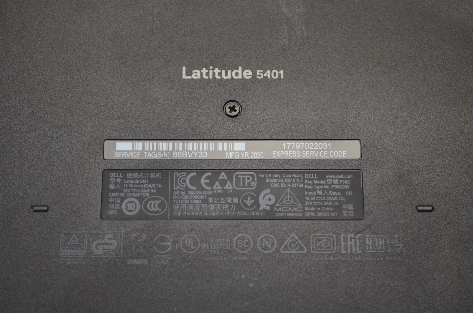 Dell Latitude 5401 14”FHD Intel Core i5-9400H 2.5GHz 16GB RAM 256GB SSD Win11Pro