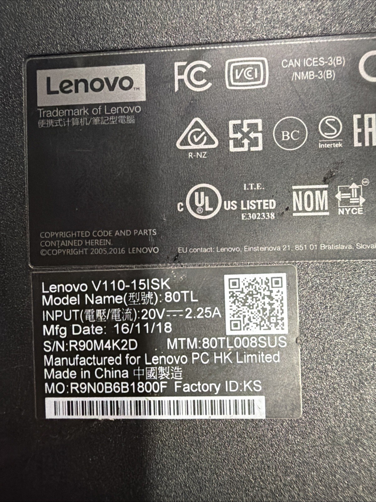 lenovo v110