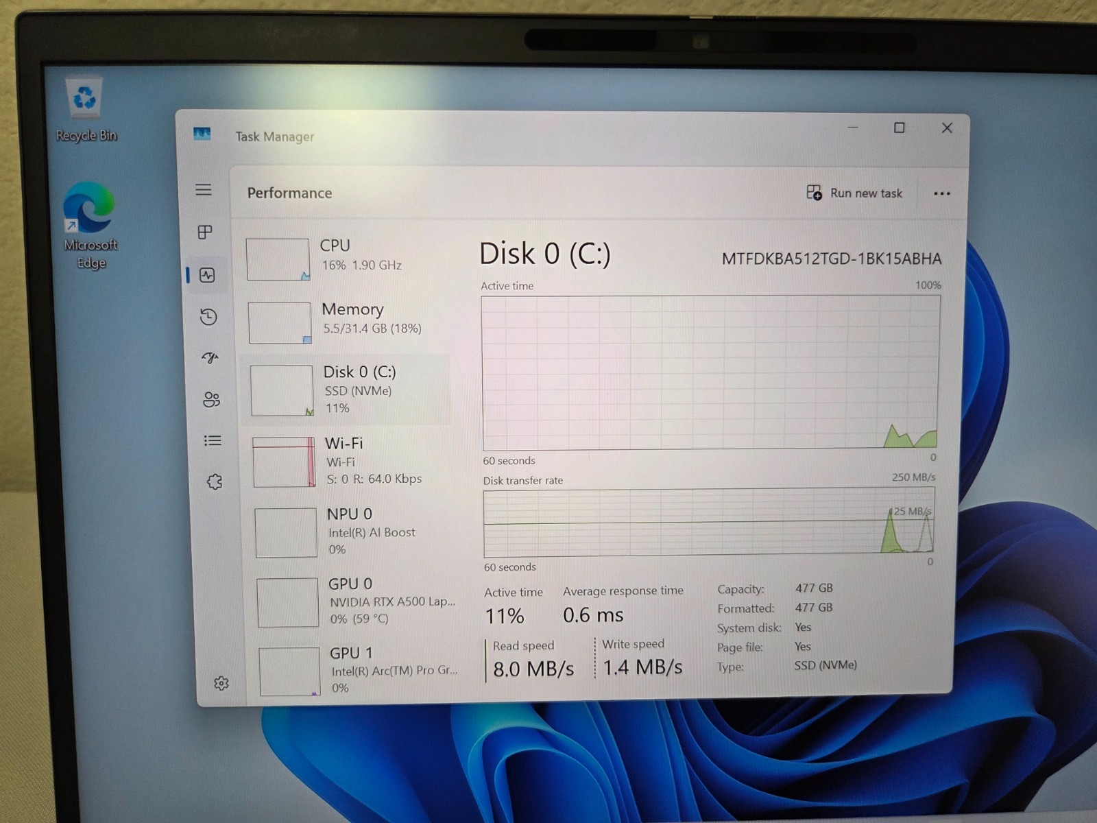 HP ZBook Firefly G11 14″ – Ultra 7 165H, 32GB RAM, 512GB SSD, RTX A500, WARRANTY