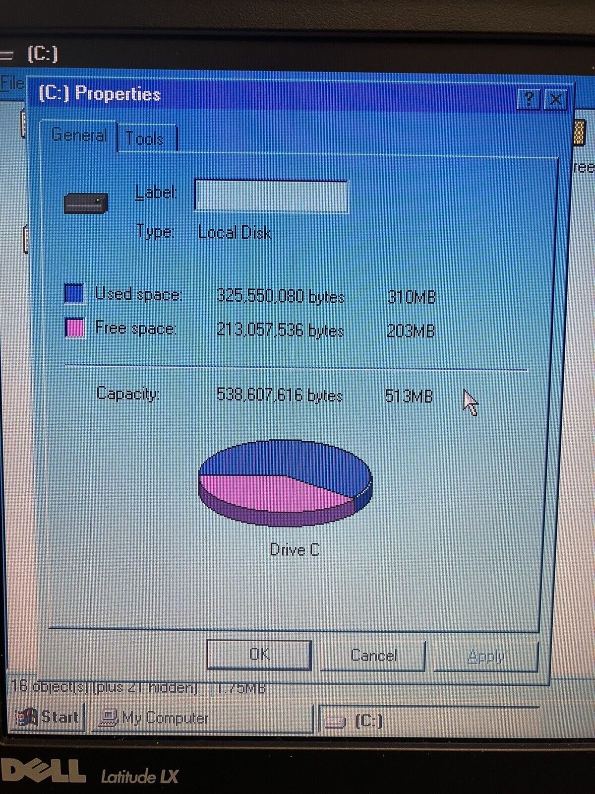 Dell Latitude LX 4100T 10.5″ Laptop 80486 CPU / 12MB RAM / Windows 95 (Read) ~
