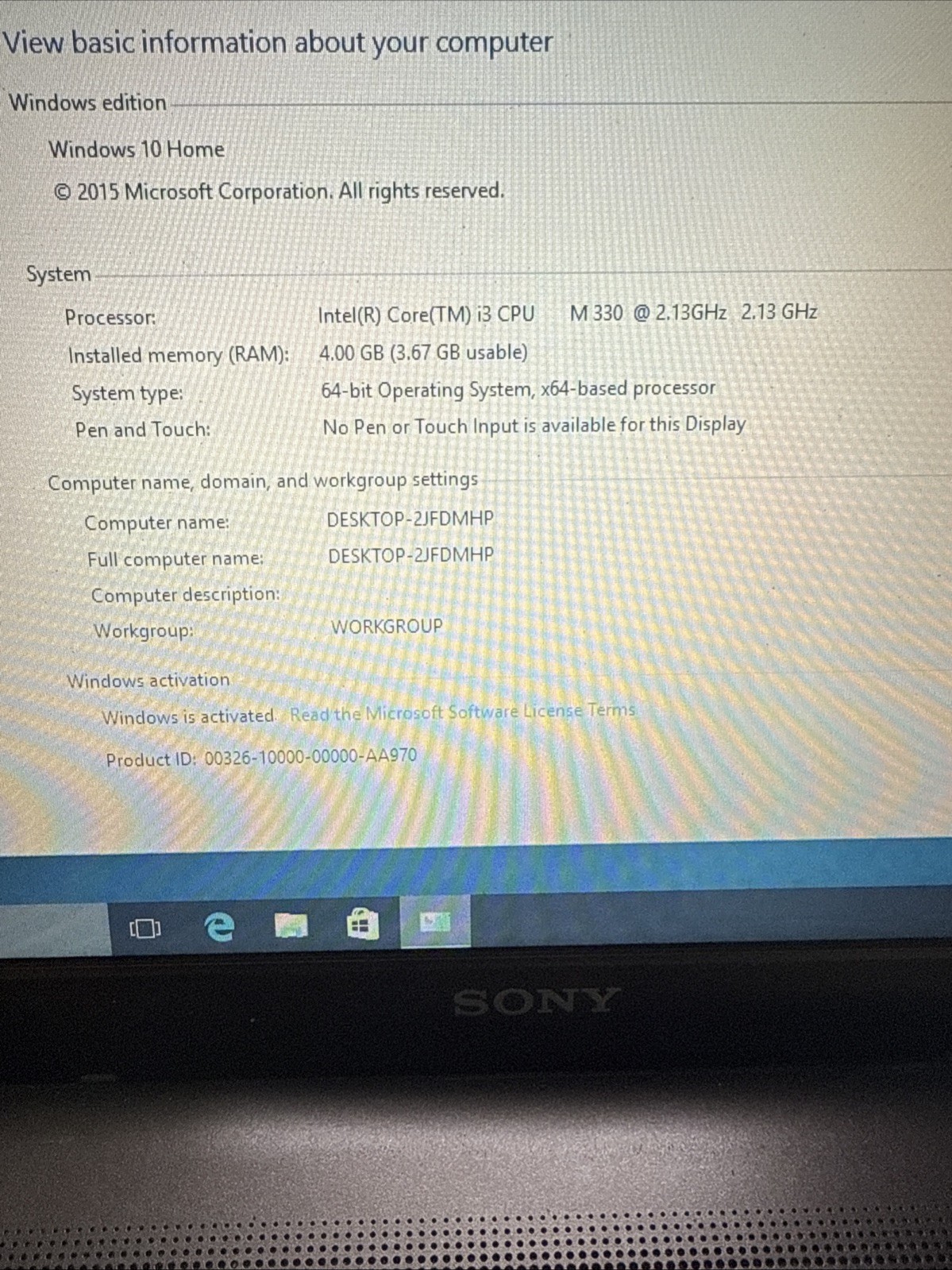 Sony VAIO PCG-71312L Retro Gaming Laptop i3-M330 2.13GHz 4GB RAM 1TB HD Win 10