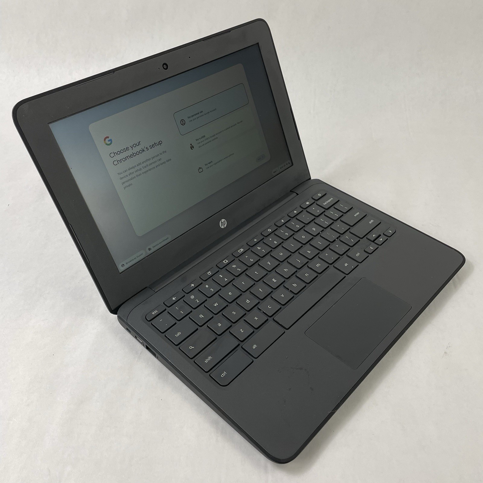 HP ChromeBook 11A G6 11.6″ AMD A4-9120C 1.10 GHz 4 GB RAM 16 GB HDD No AC
