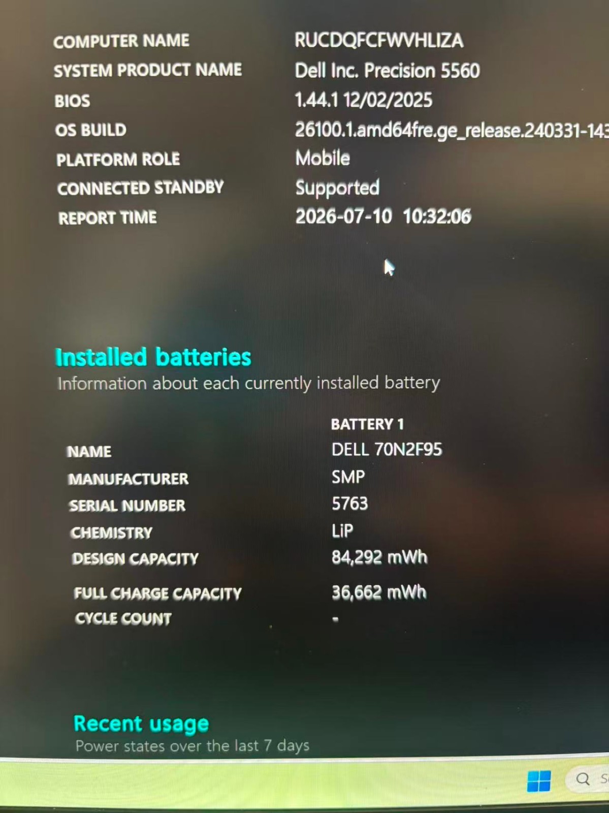 Dell Precision 5560 Xeon W-11955M 16GB 256GB SSD RTX A2000 Win 11 Pro