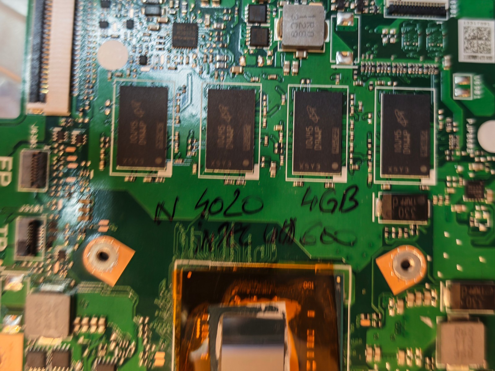 ASUS E410 E410MA MOTHERBOARD INTEL N4020 UHD 600 E410MA REV. 5.1 4GB RAM #