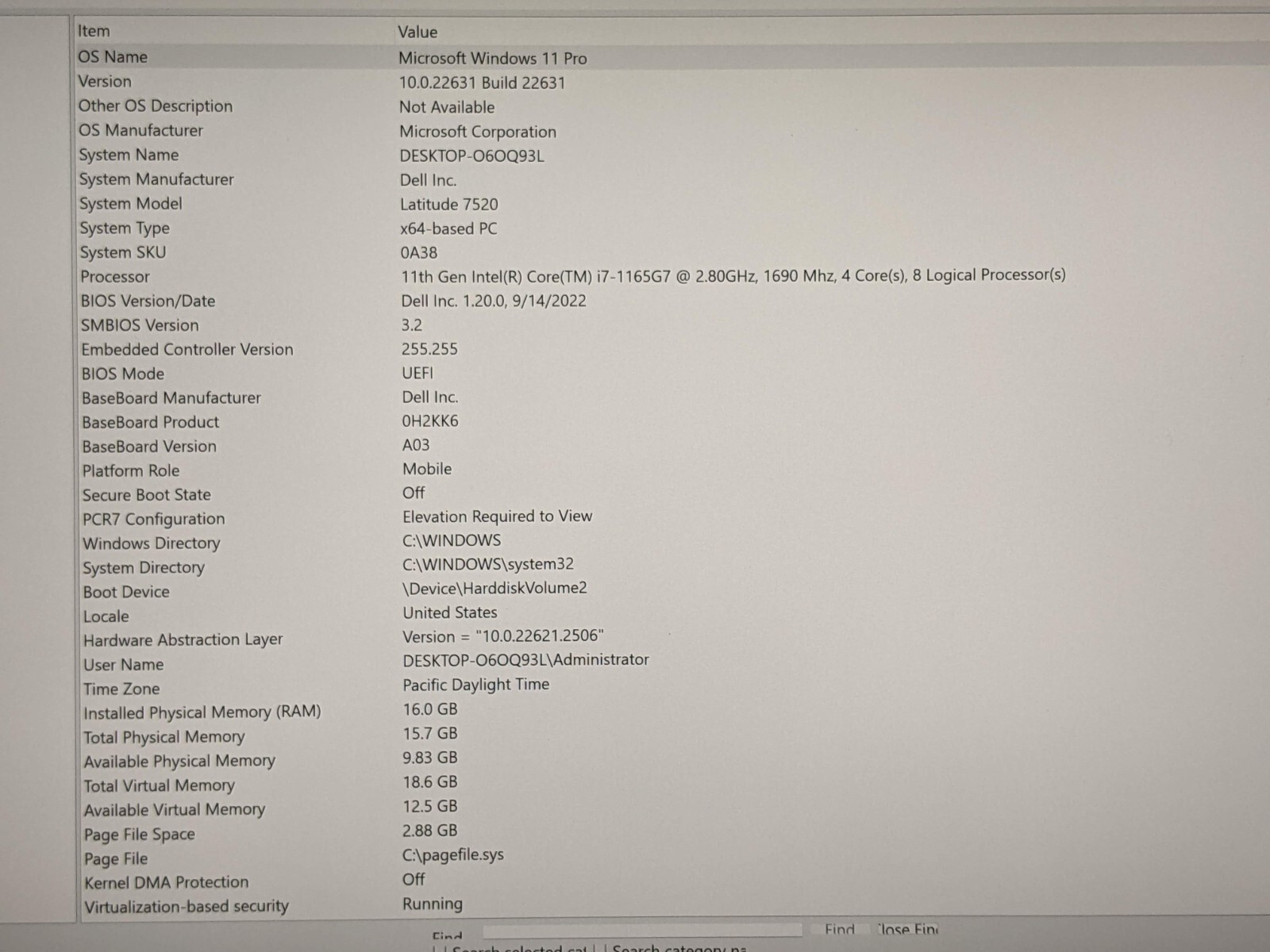 Dell Latitude 7520 15.6″UHD i7-1165G7 2.8GHz 16GB 512GB SSD WRTY-10/2026 +PowAd