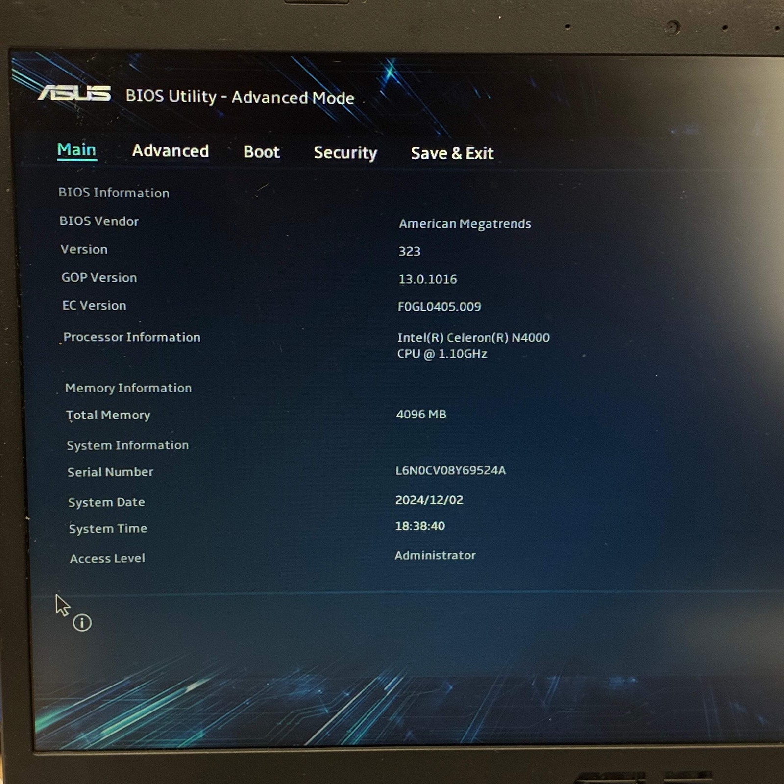 ASUS 14″ Laptop R420M Intel Celeron N4000 4GB RAM 64GB SSD