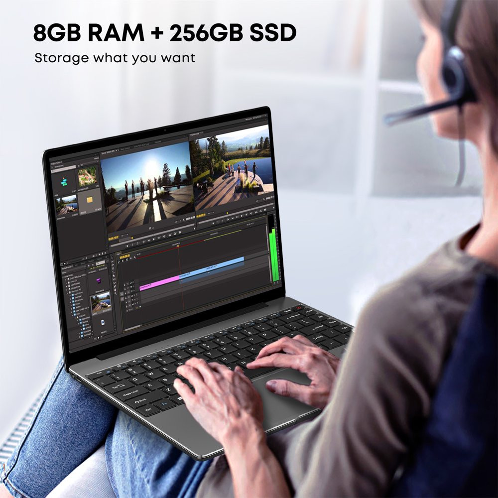 Herobook Pro 14.1″ Laptop,256Gb SSD 8G Ram,Windows 11 Bussiness Notebook Compute