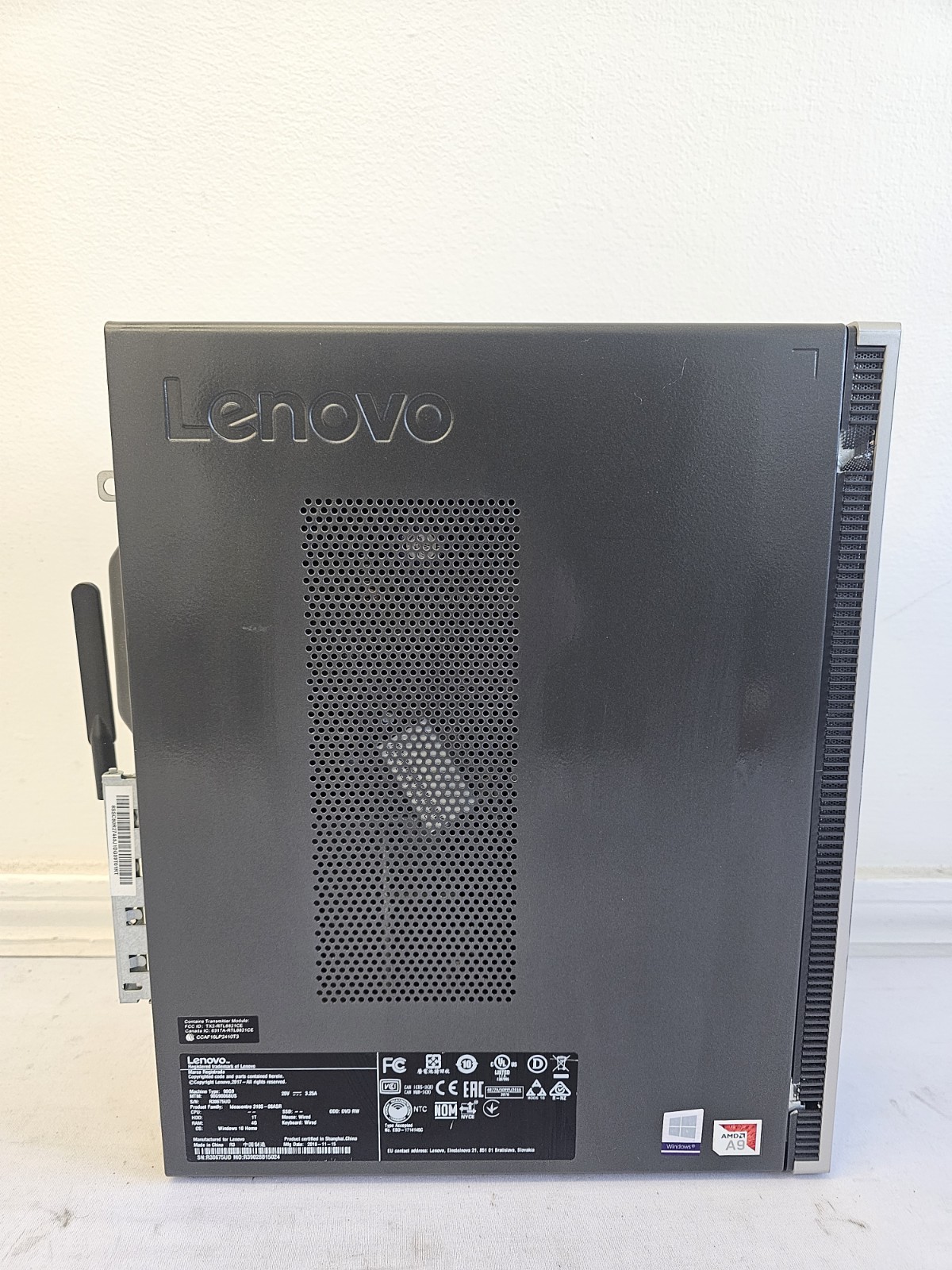 Lenovo IdeaCentre 90G9 Desktop – AMD A9-9425 – 8GB RAM – 500GB SSD – Win 10 READ