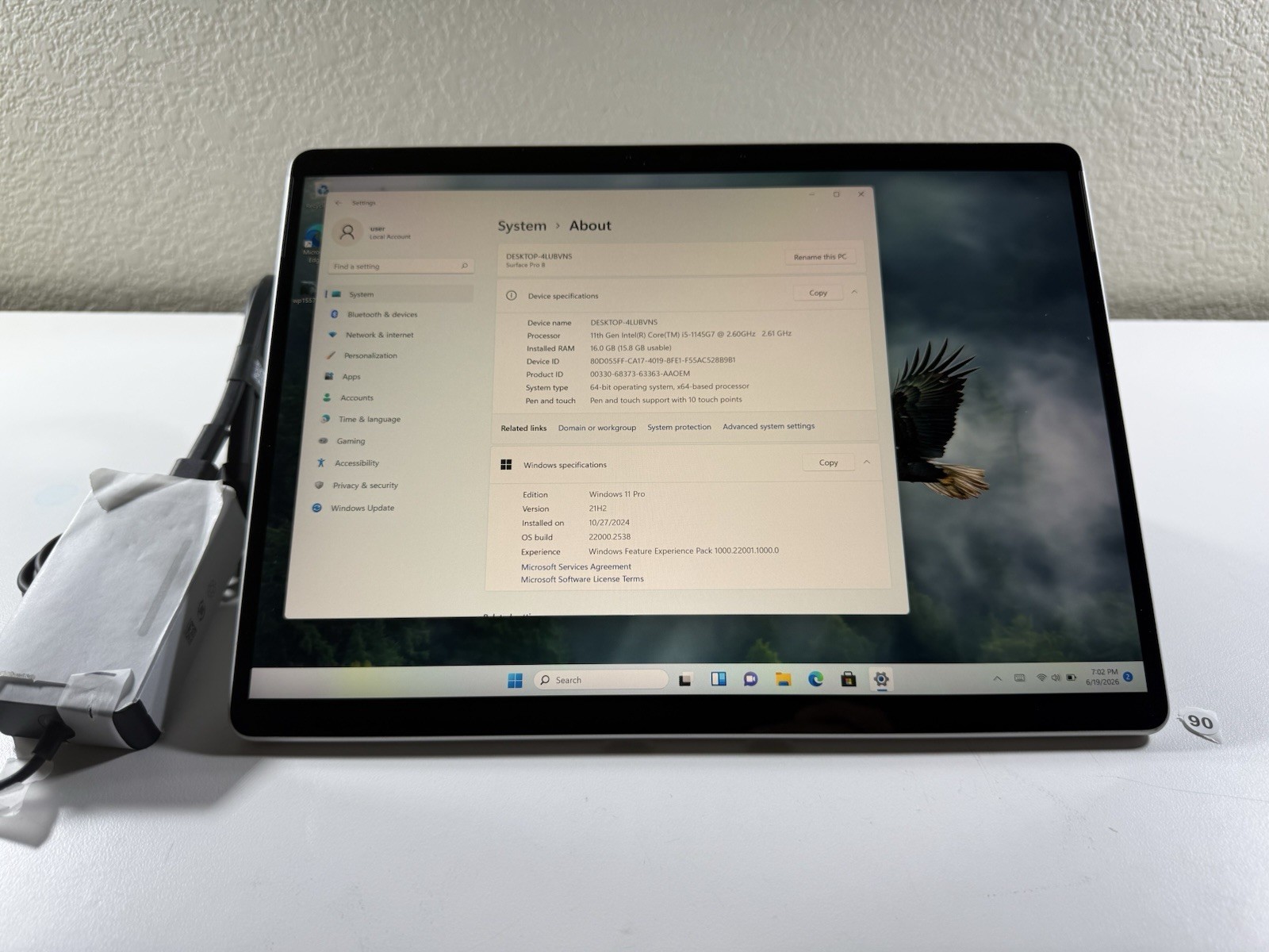 Microsoft Surface Pro 8 (1982) i5-1145G7 – 16GB RAM – 256GB 120Hz – Win 11 Pro