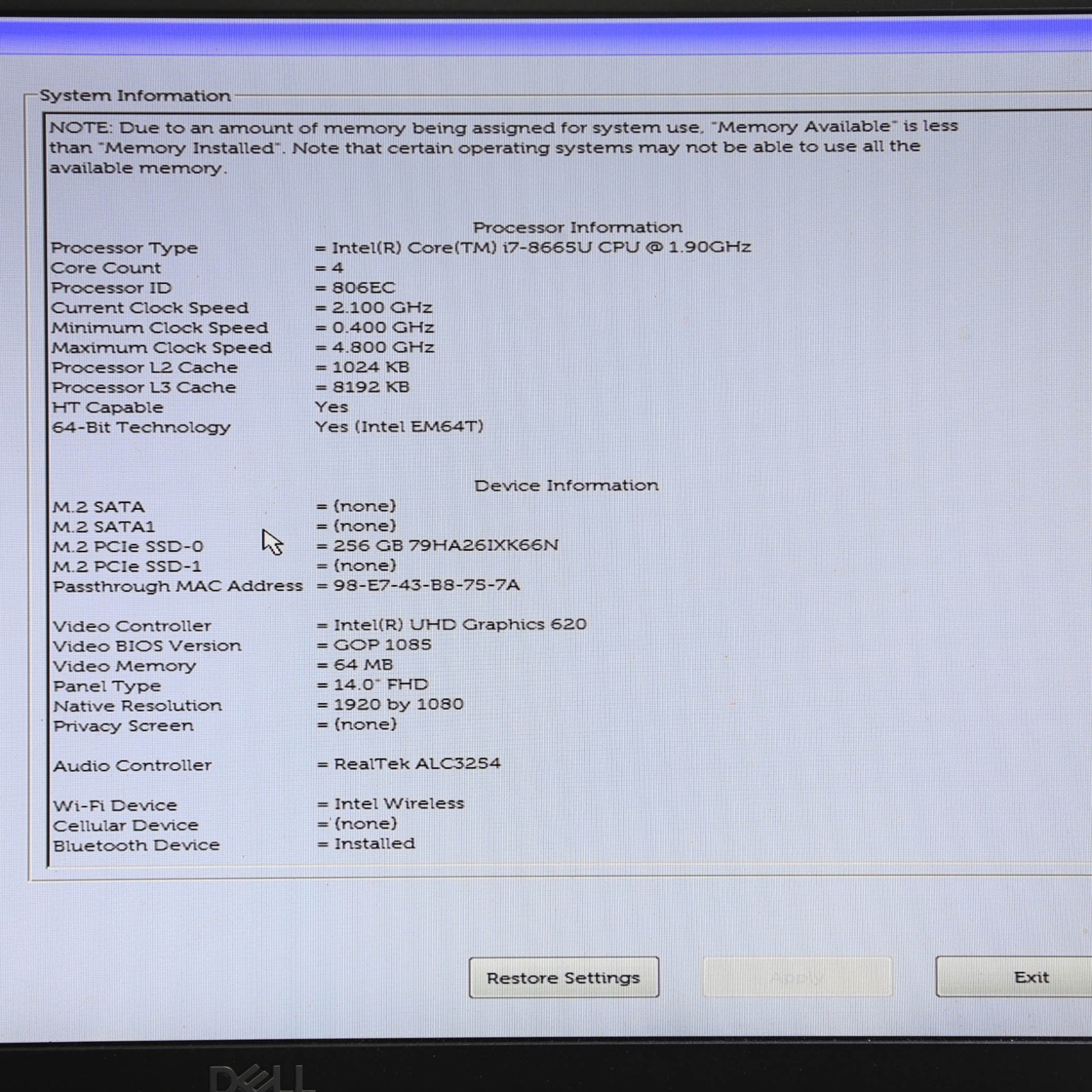 LOT OF 3 DELL LATITUDE 3310 13.3″ CORE i5-8265U 8GB 256GB SSD W11 T6-B6