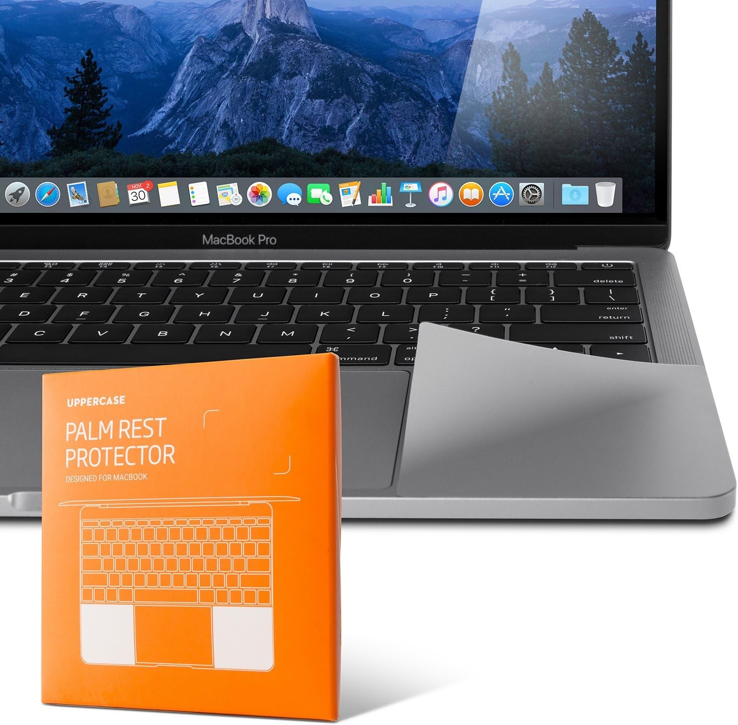 Premium Palm Rest Protector Skin Cover Set for 2019 MacBook Pro 16″ Space Grey