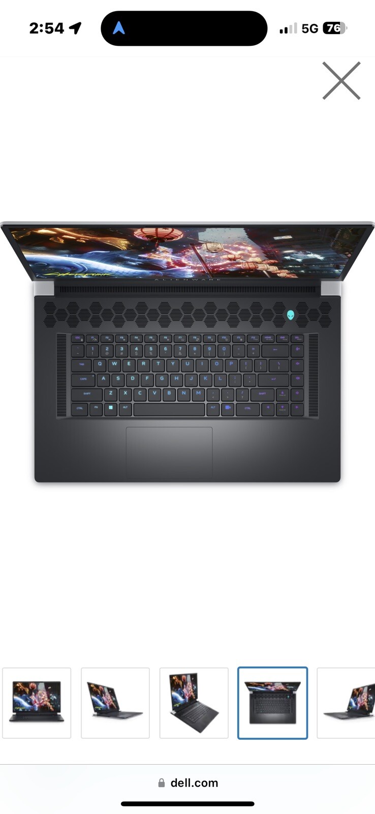 ALIENWARE X17 R2 👽 i9 12900H – FHD 1920×1080 480Hz- 3070Ti – 16GB RAM – 1TB SSD