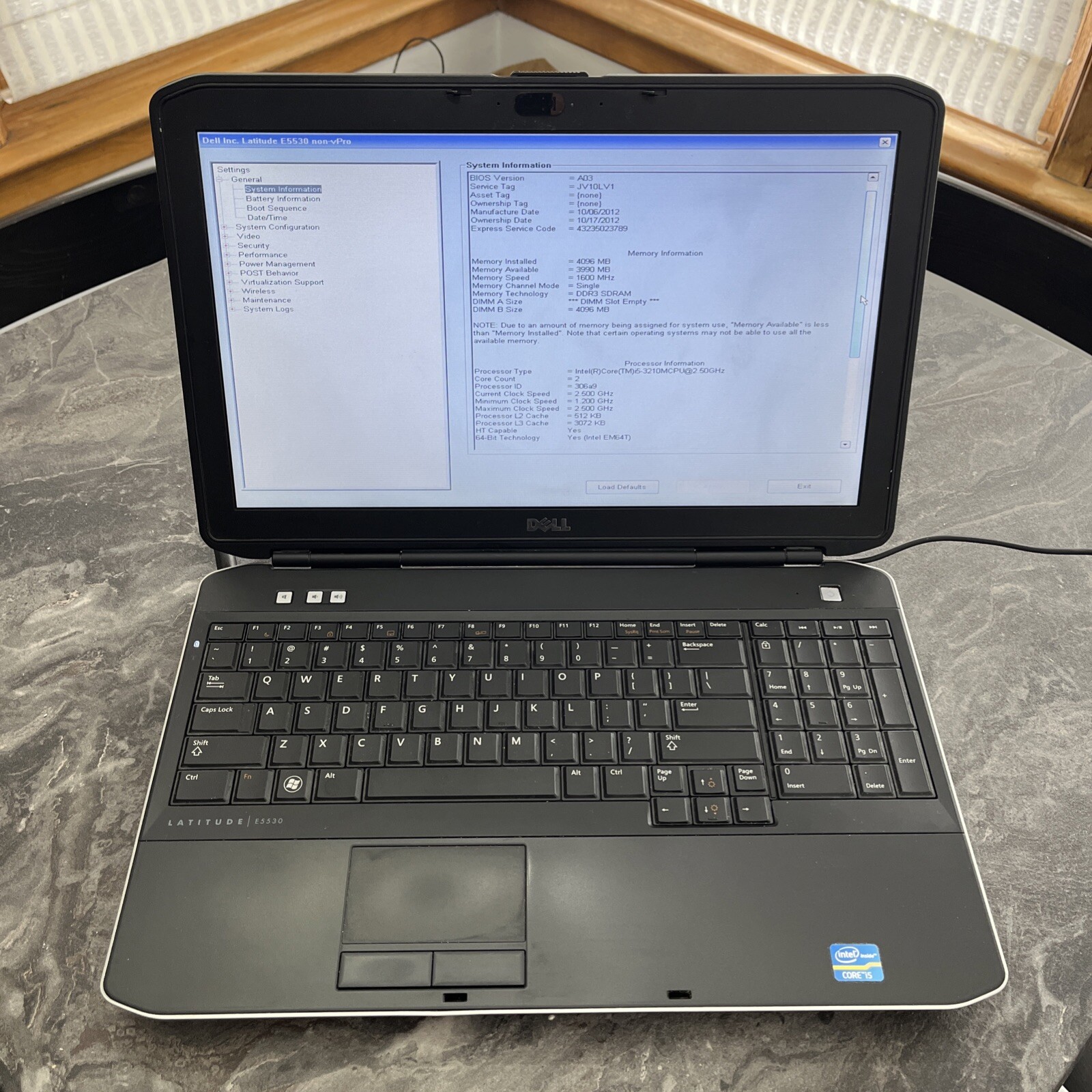 Dell Latitude E5530 15.6″ i5-3210M @2.5GHz 4GB RAM NO AC/HDD FOR PARTS