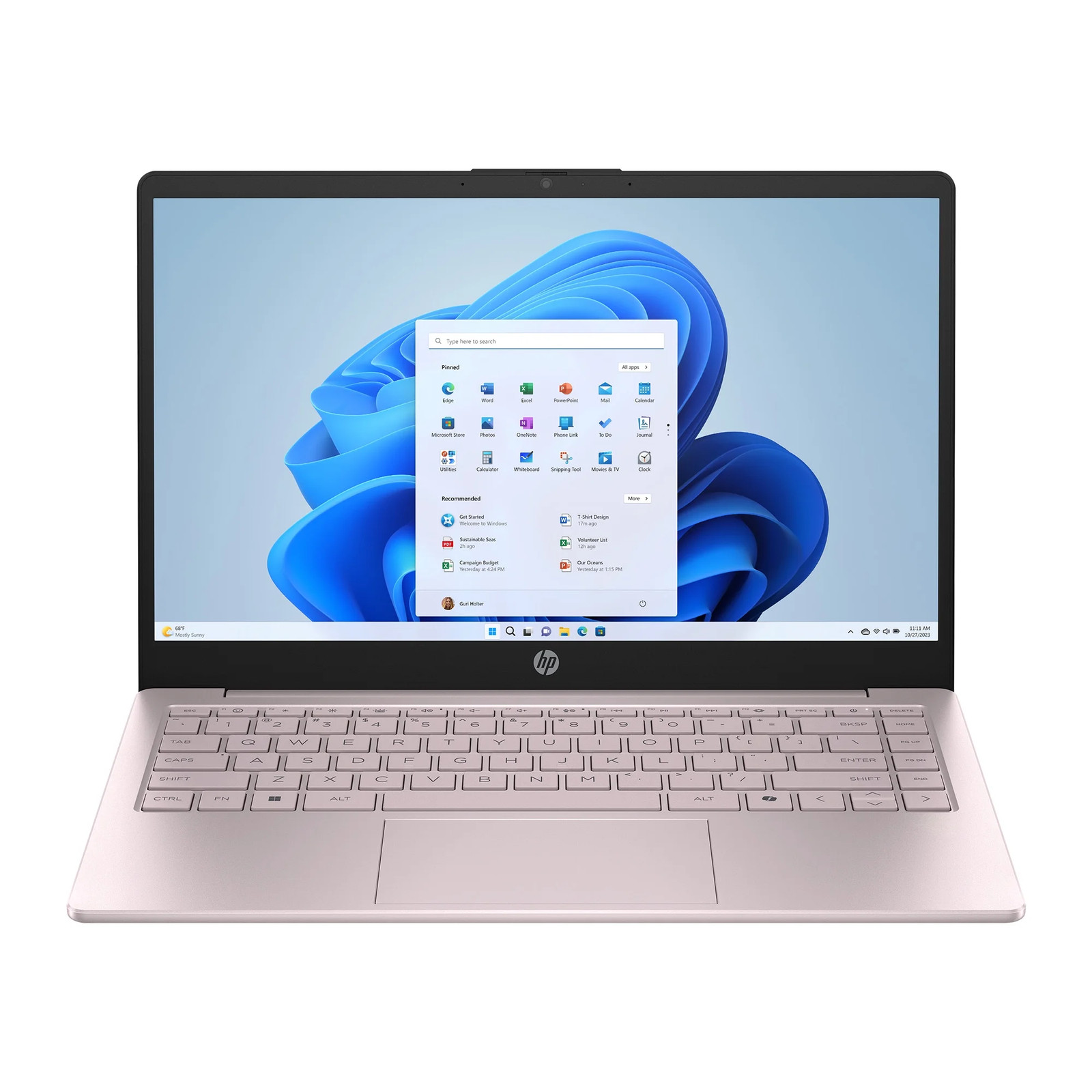 HP Stream 14 inch Win 11 Laptop Intel Processor N150 4GB 128GB eMMC Pink (12-mo.