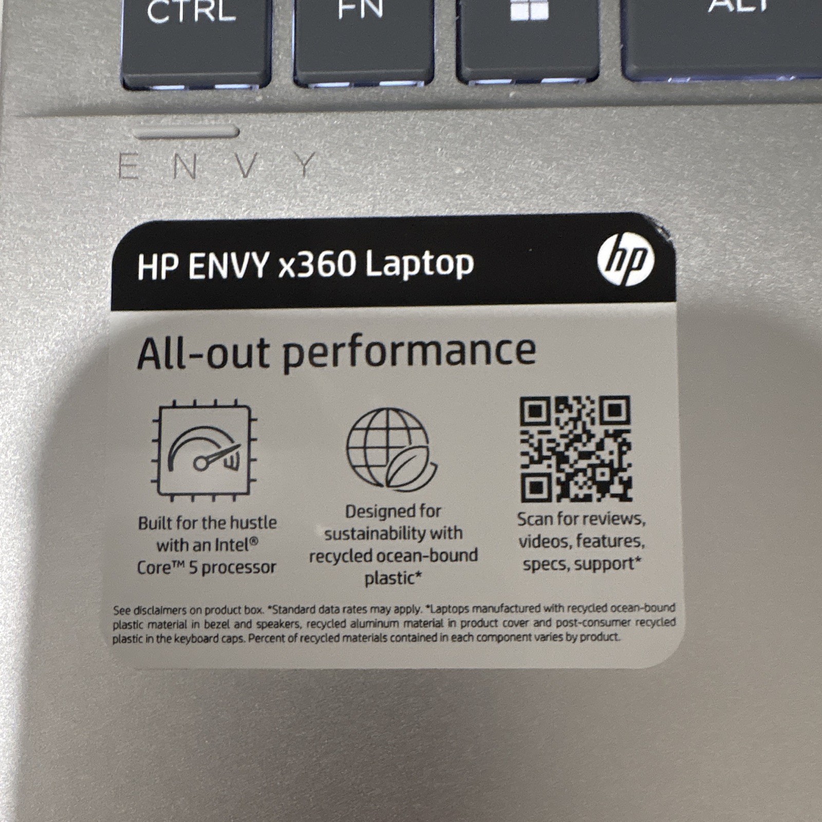 HP ENVY x360 14-es1xxx 2-in-1 14in Core 5 120U 8GB Win 11 Home Silver