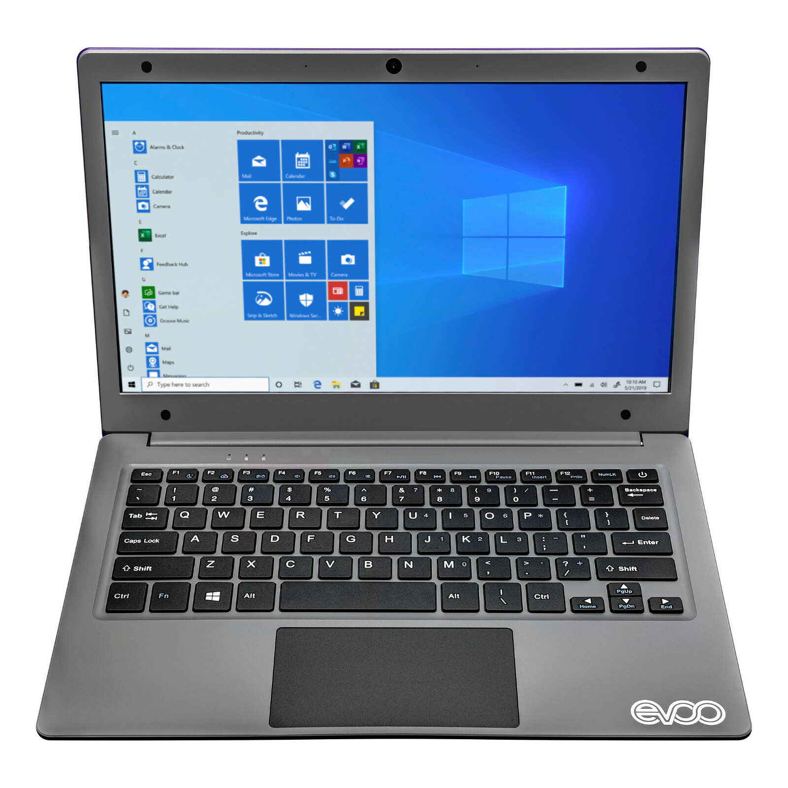 EVOO 11.6″ Ultra Thin Notebook EVC1167BL HD Display Intel 64GB 4GB RAM HDMI Blue