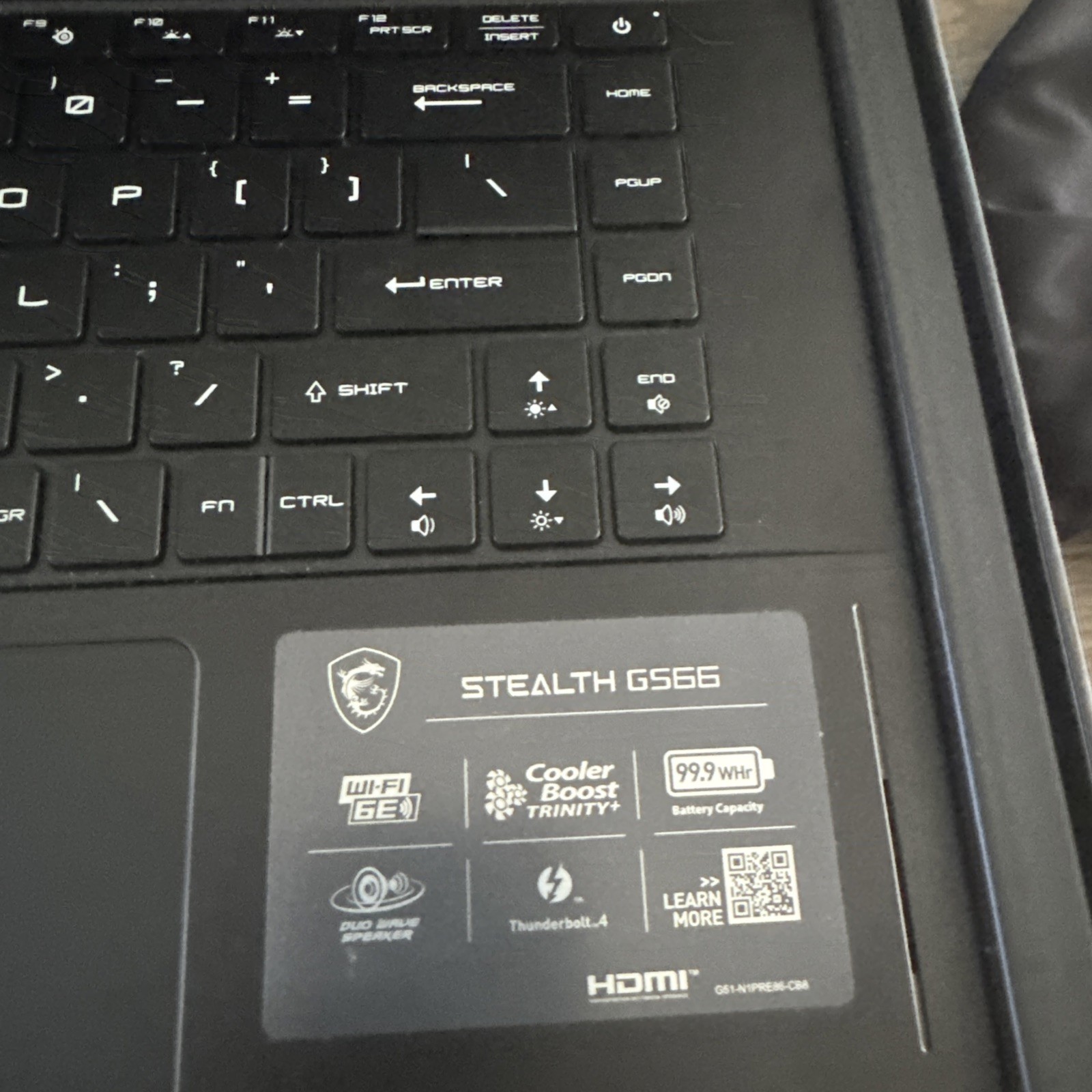 MSI Stealth GS66 12UGS i9-12900H FHD Geforce RTX 3070 Ti 32GB RAM 1TB SSD *Read*