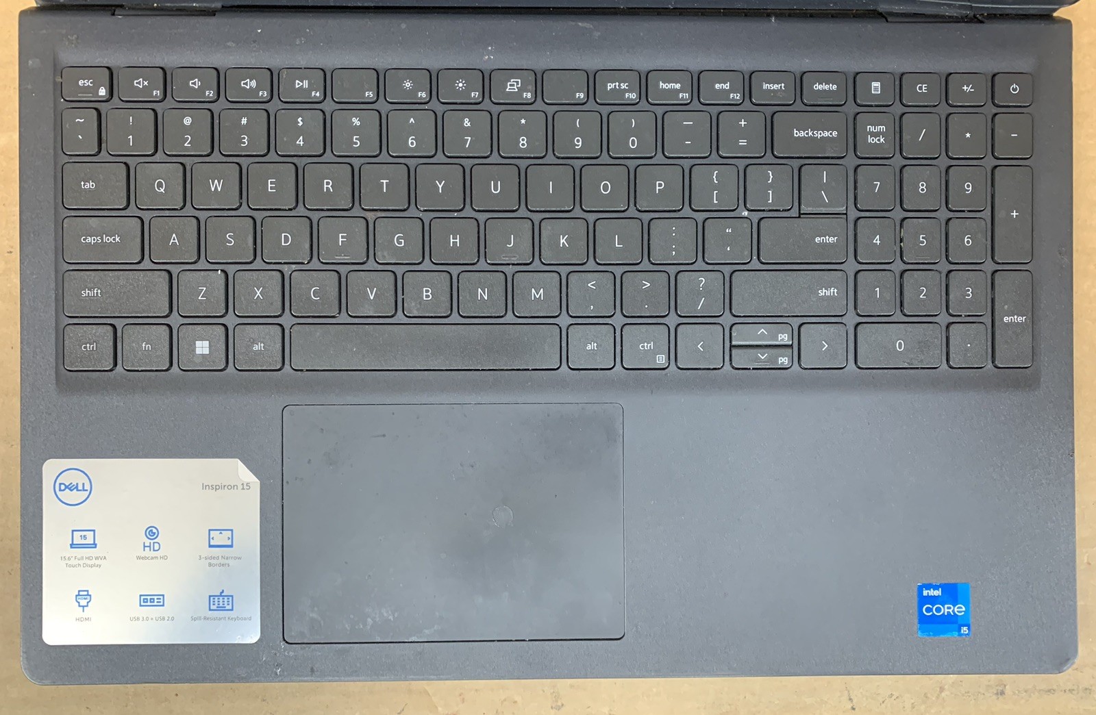 Dell Inspiron 15 3520 i5-1135G7@2.4GHz 8GB DDR4 RAM NO SSD/HDD FOR PARTS/REPAIR