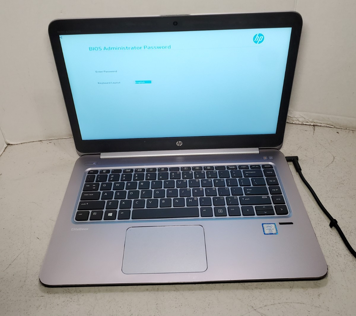 HP EliteBook Folio 1040 G3 14″ i7-6600U 8GB RAM No SSD/OS/BATTERY! BIOS PW! #69