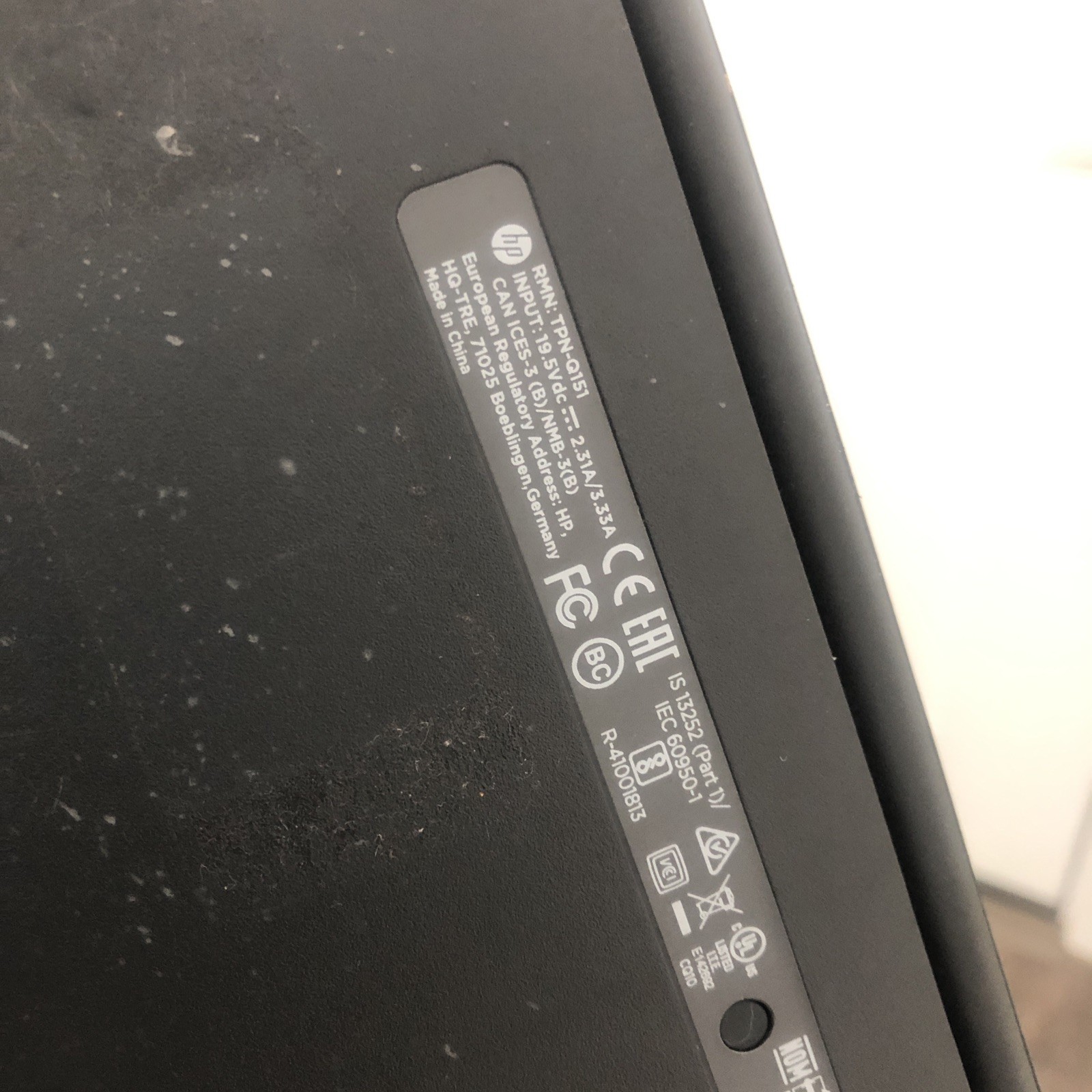 HP CHROMEBOOK TPN-Q151
