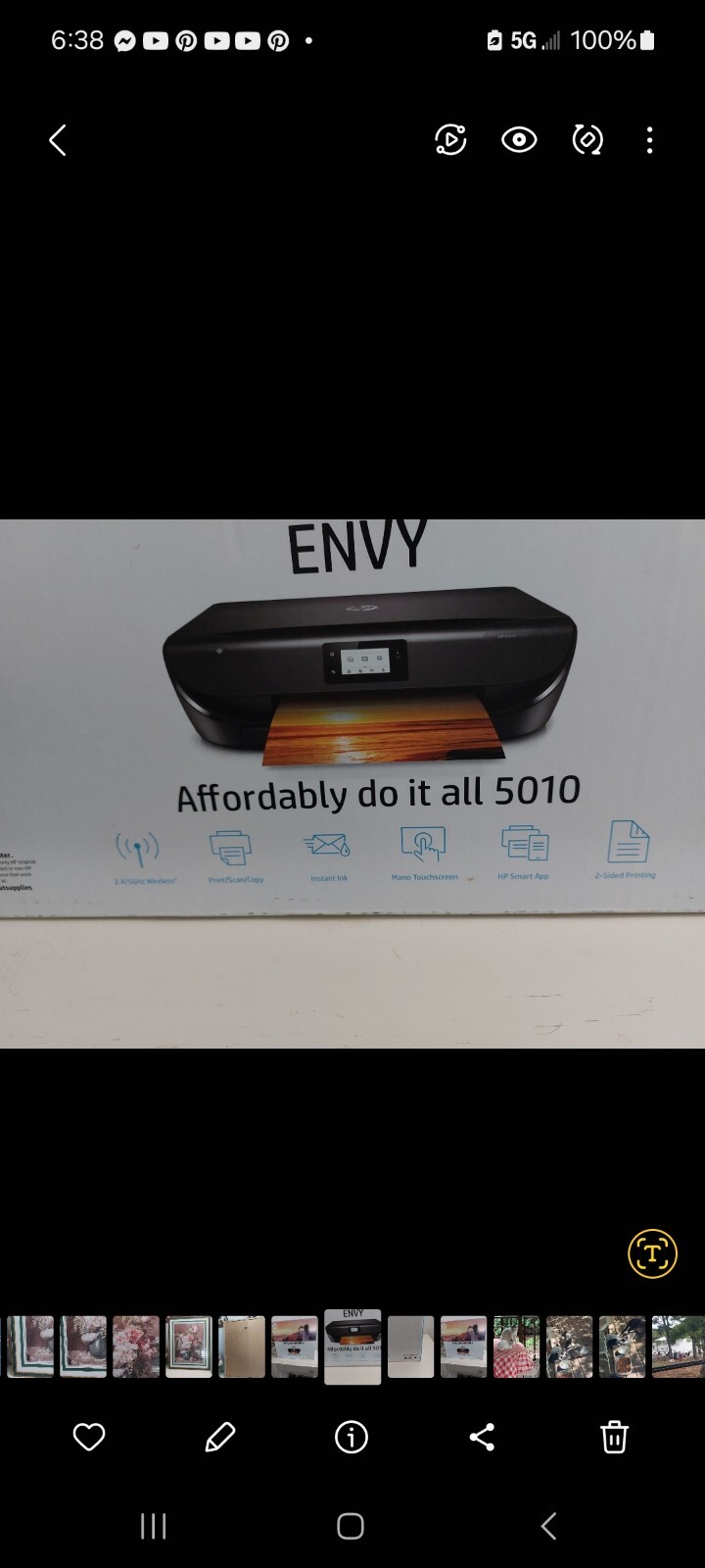 hp envy 5010 Printer All In One