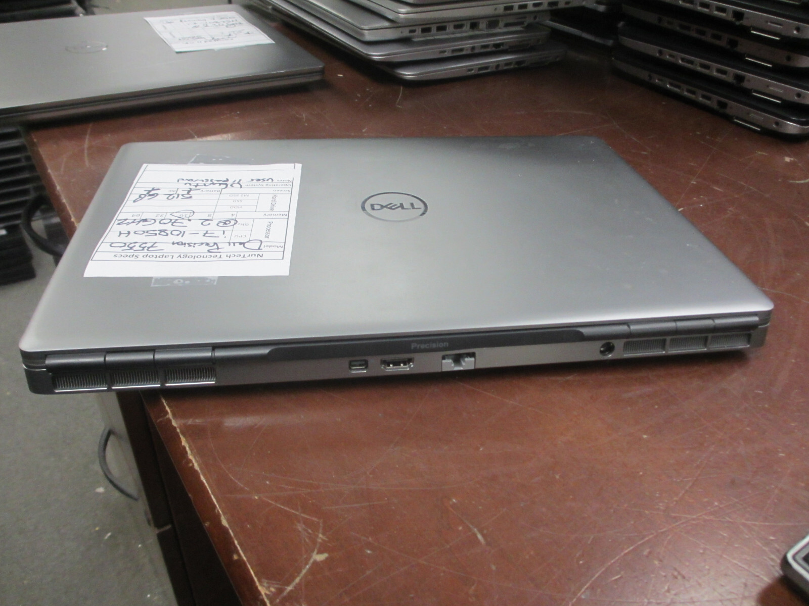 DELL PRECISION 7550 i7-10850H 2.70Ghz 16GB 512GB M2 SSD Ubuntu Laptop w/ AC