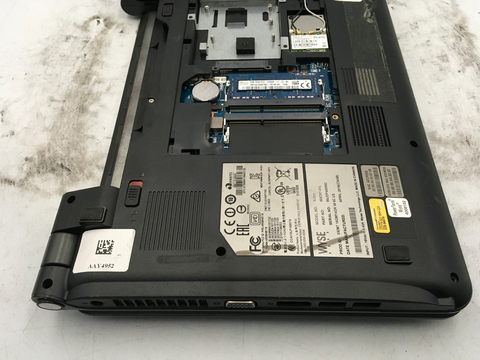 WYSE XN0M LAPTOP – FOR PARTS/LOCKED BIOS – AMD G-T56N – 4GB RAM – READ DESC – BB