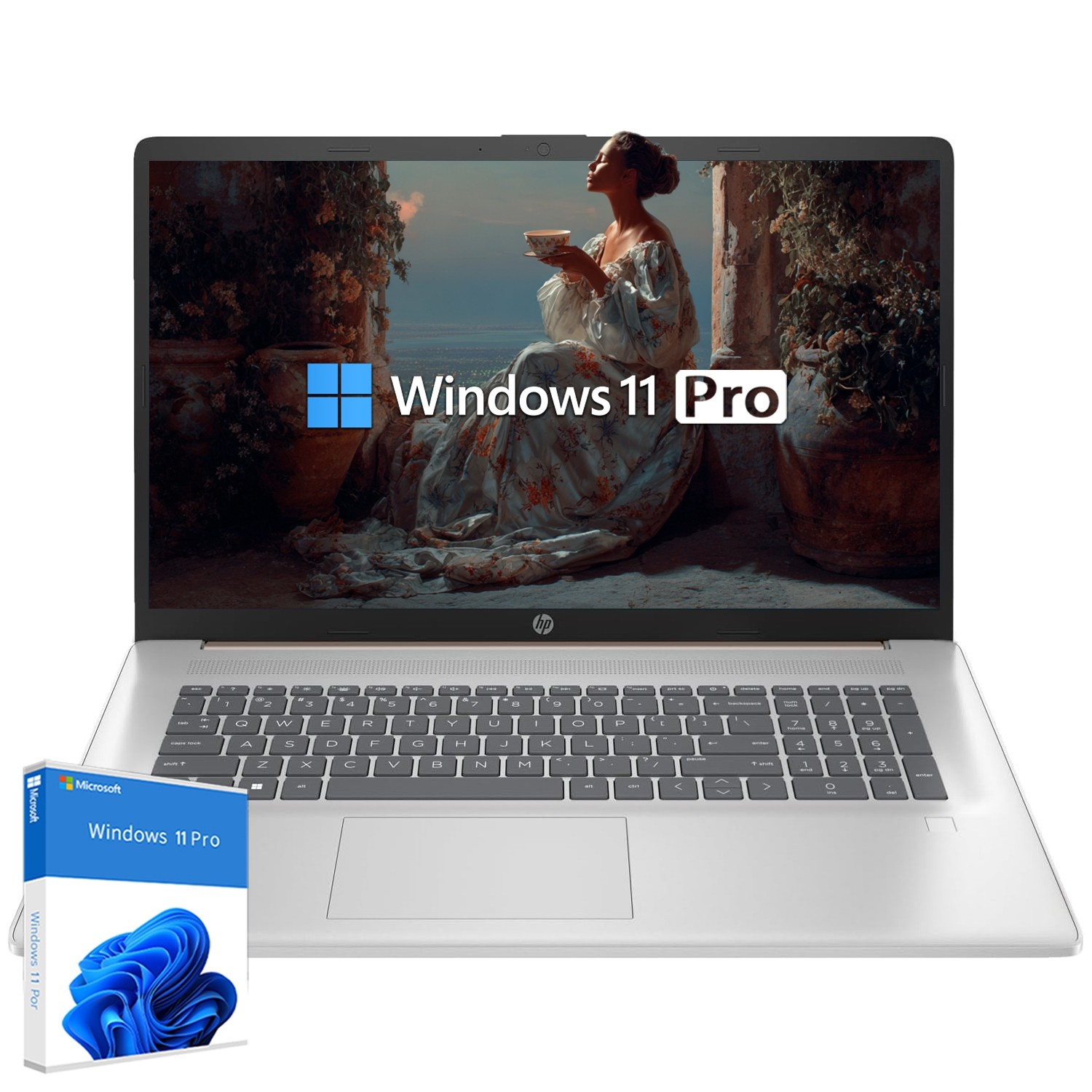 HP 17.3″HD Laptop Backlit Fingerprint – Core i5-1334U UpTo 64GB RAM 2TB Win11Pro