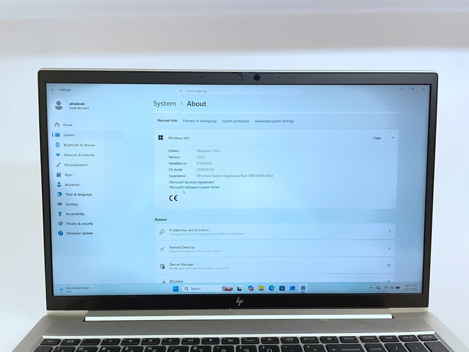 HP EliteBook 855 G7 15″ FHD Touch RYZEN 7 PRO 4750U 1TB 16GB W11P Backlit
