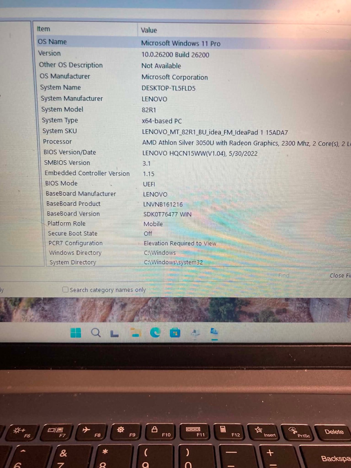 Lenovo IdeaPad 1 15ADA7 15.6″ Athlon Silver 3050U 4GB 128GB eMMC Win 11