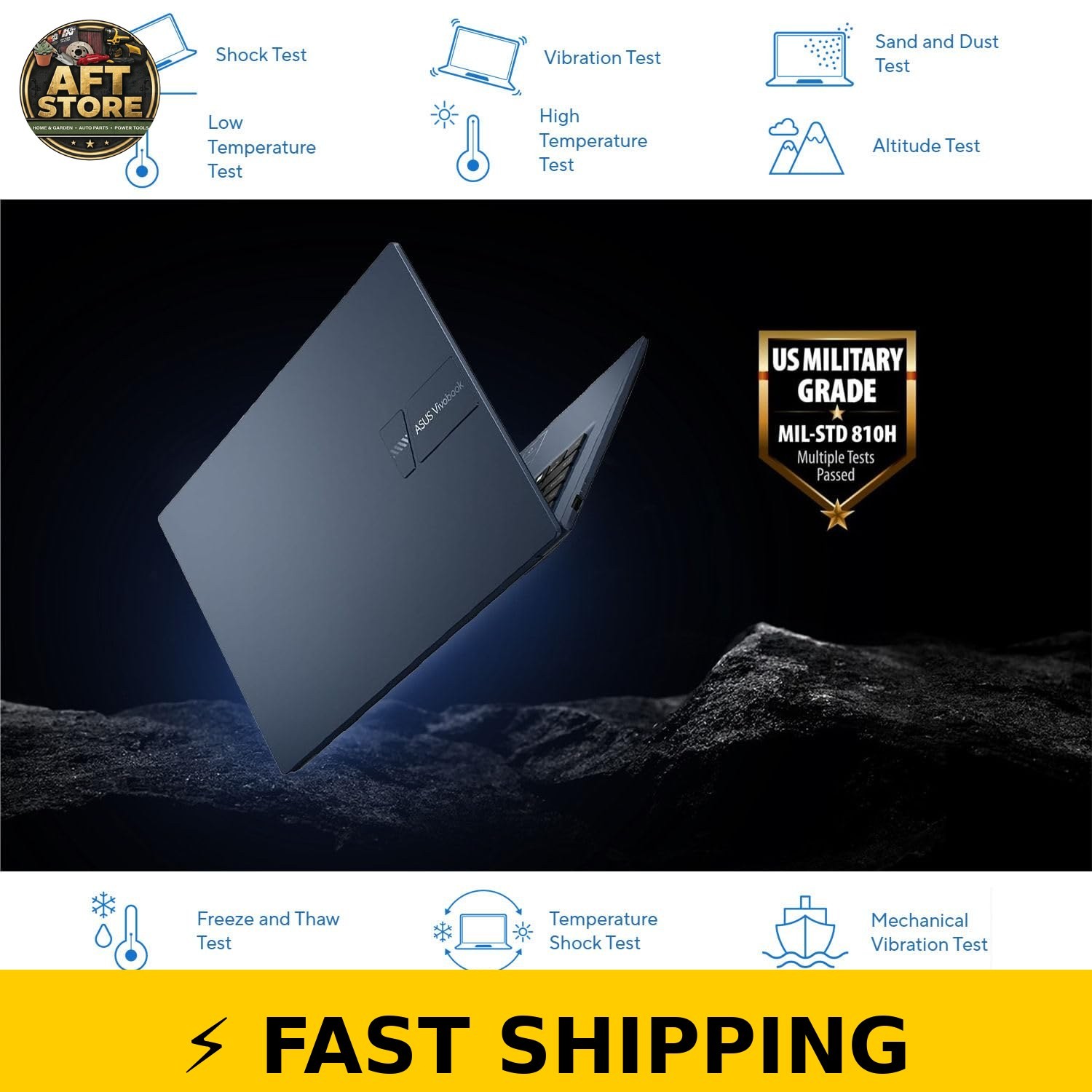 WOWPC ASUS VivoBook 14″ FHD Laptop | Intel Core i3 | 16GB RAM | 512GB SSD