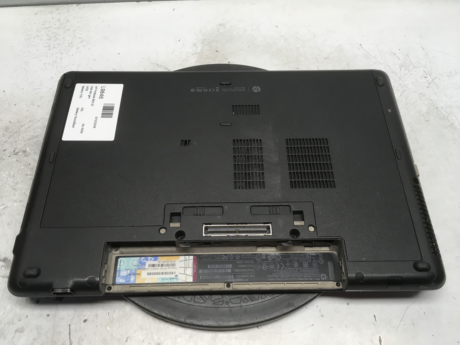 HP ProBook 650 G1 Intel 4th gen No RAM NO HDD No Batt
