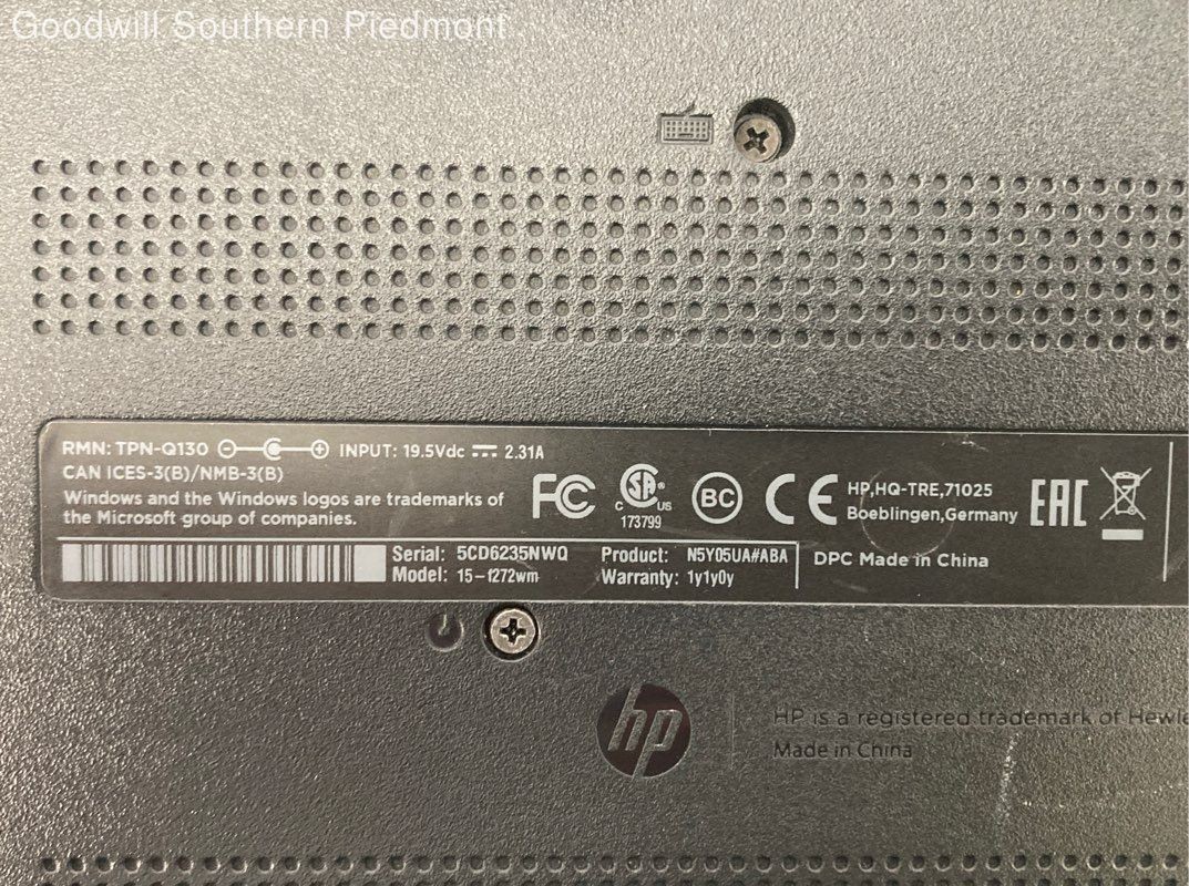 HP 15 Pentium N3540 2.16GHz 4Gb RAM 500Gb HDD – Tested