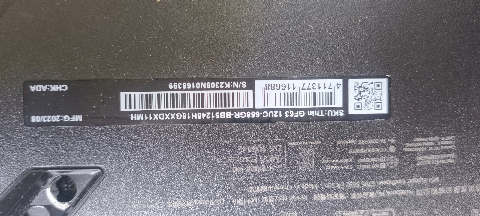MSI GF Series – 15.6″ 144 Hz IPS – Intel Core i5 12t Gen 12450H read description