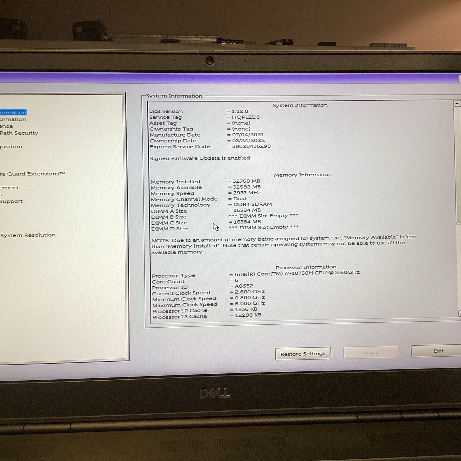 Dell Precision 7750 i7-10750H | 32GB RAM | 512GB SSD | T1000 | No OS/ CHARGER