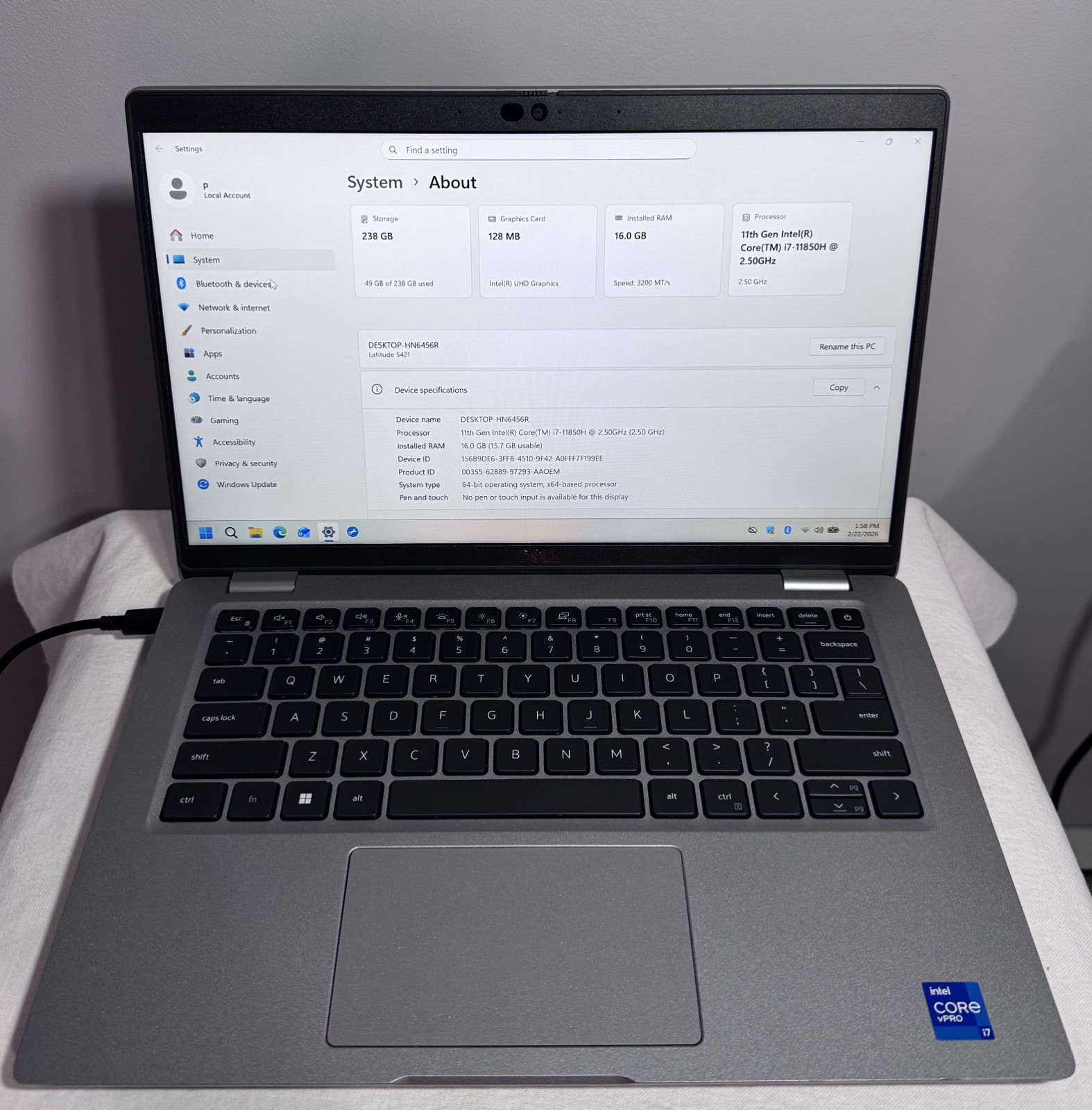 LOT OF 2 Dell Latitude 5421 i7 8/16GB RAM 256/512GB SSD | Bad Batteries | READ