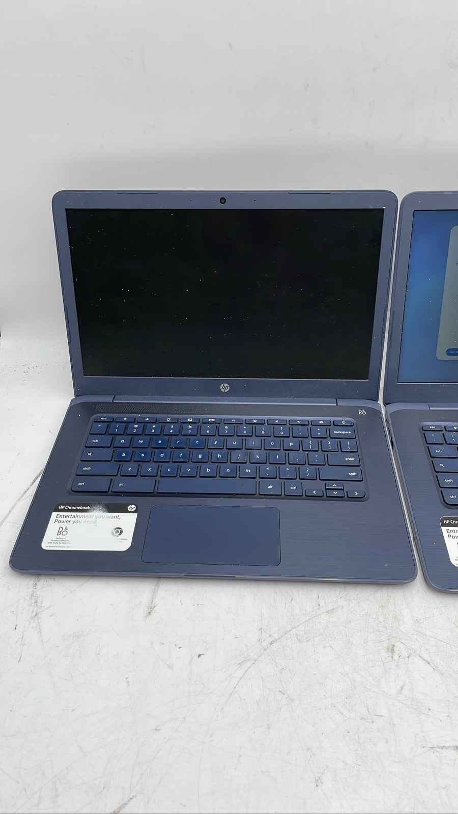 HP Chromebook 14-db0031nr 55C11UA#ABA 5CDO24HCH2 14″ Laptop Lot of 2 Blue