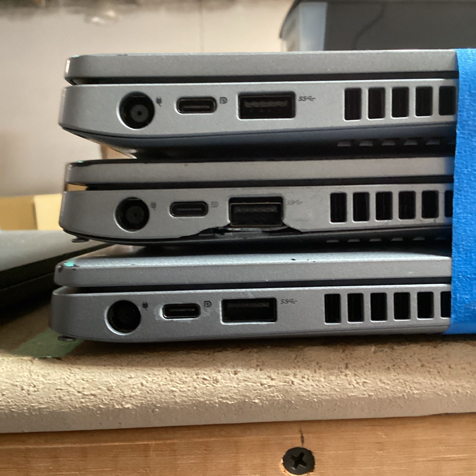 LOT OF 3 Dell 5410 2/i5-10210U 1/10310U 1.60GHz 2/16GB 1/8GB RAM NO SSD/OS