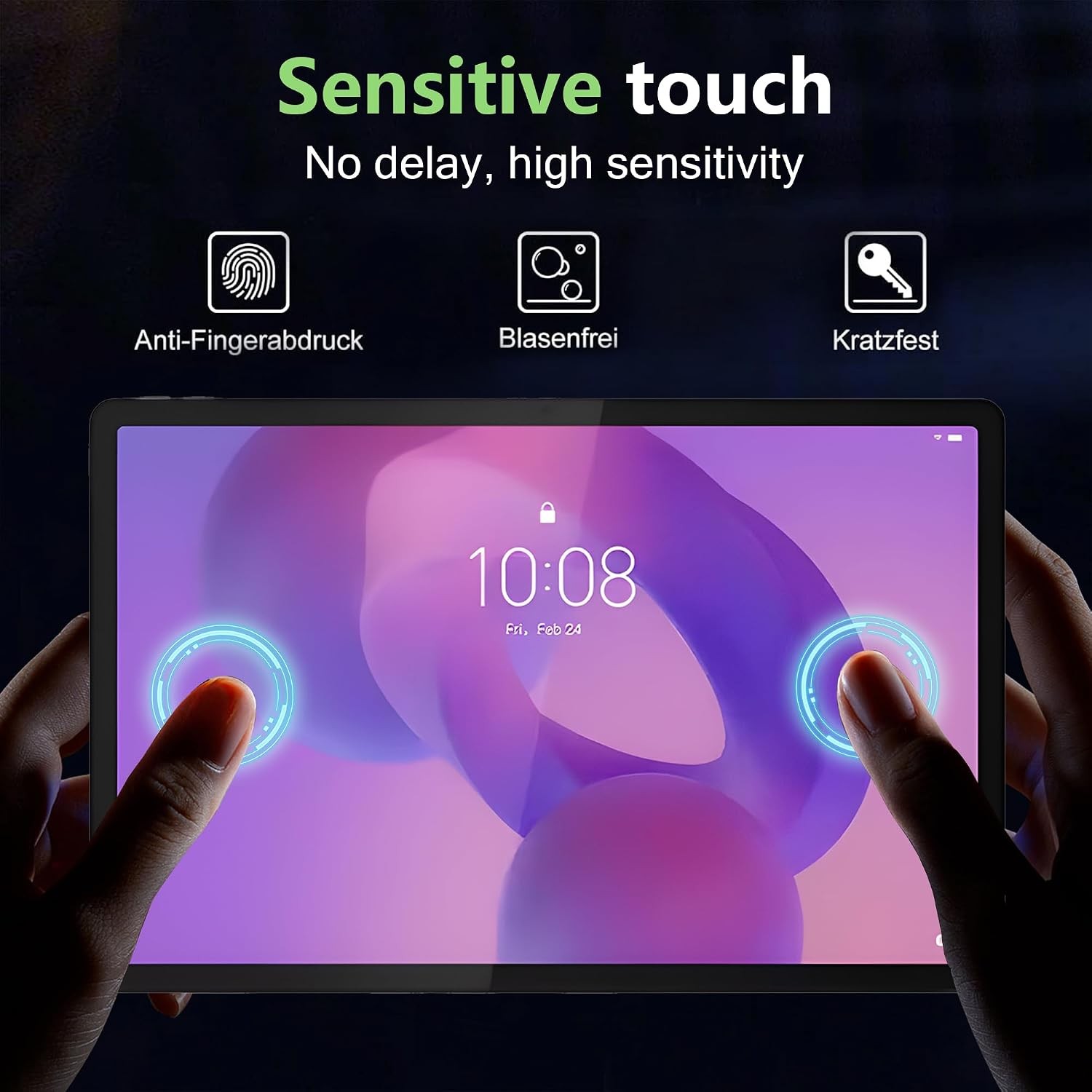 Lenovo 12.7 inch Screen Protector – Tempered Glass, 9H Hardness, Anti-Scratch, C