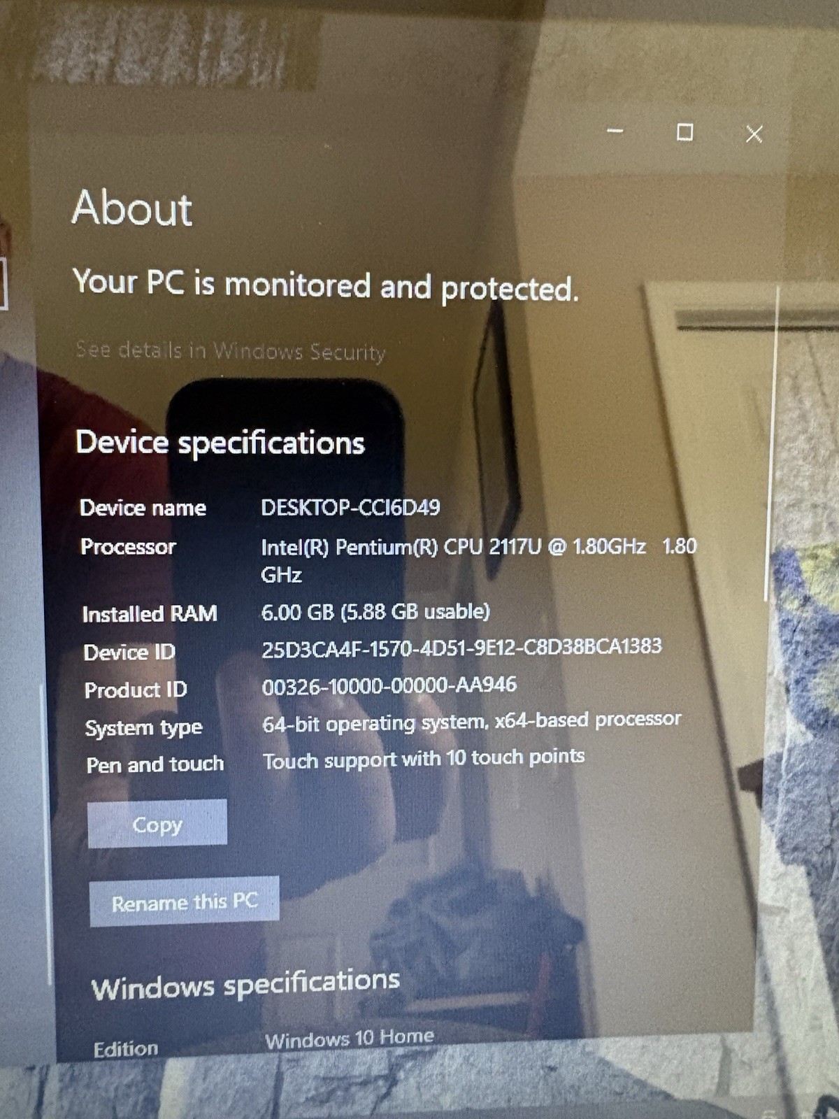 Acer Aspire 15.6″ Touchscreen Laptop Pentium 2117U 6GB 750GB HDD W10H