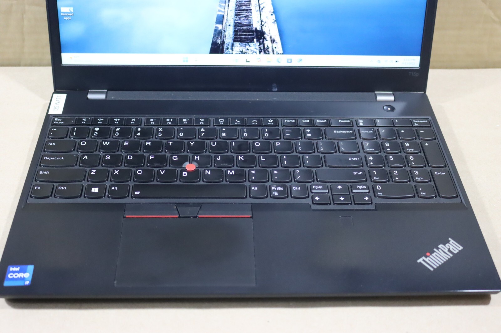 Lenovo ThinkPad T15p Gen 2 i7-11800H 2.3GHz 16GB 1 TB SSD NVIDIA GeForce GTX