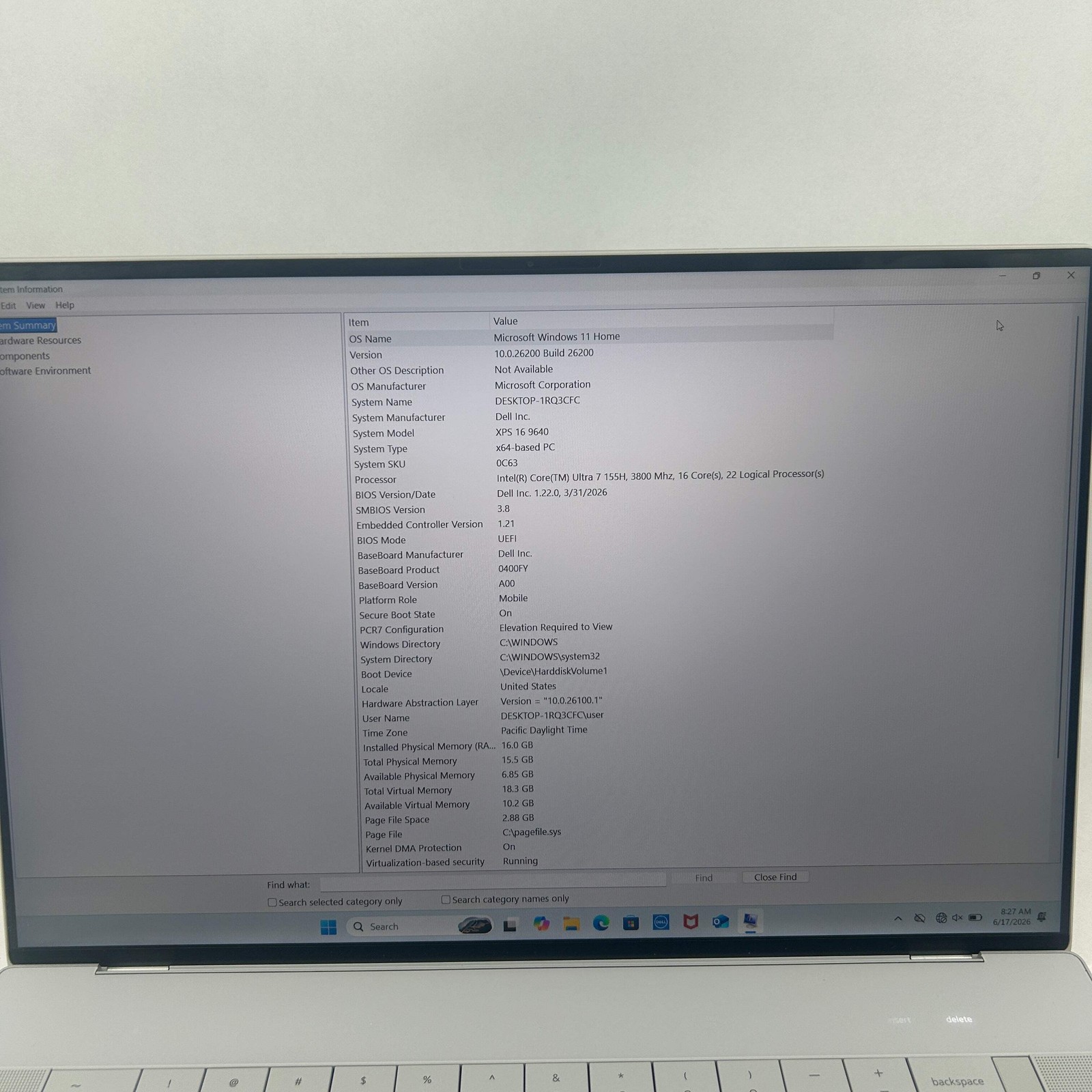 Dell XPS P129F001 16.3″ Core Ultra 7 155H 16GB RAM 1TB SSD GeForce RTX 4050